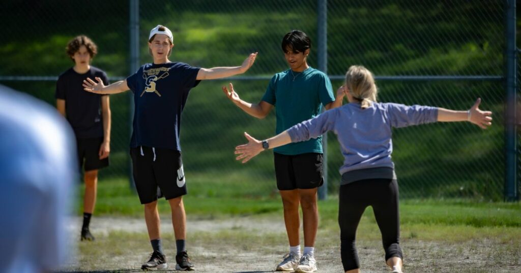 teaching athletes life skills and how to improve their mental health, young student athletes discover stress management